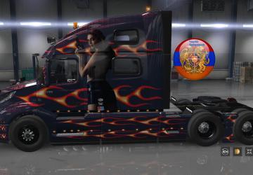 Mod Volvo VNL 2019 XXX 3 Metallic Skin addon