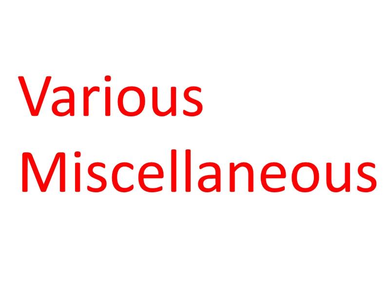 Miscellaneous in mods addon