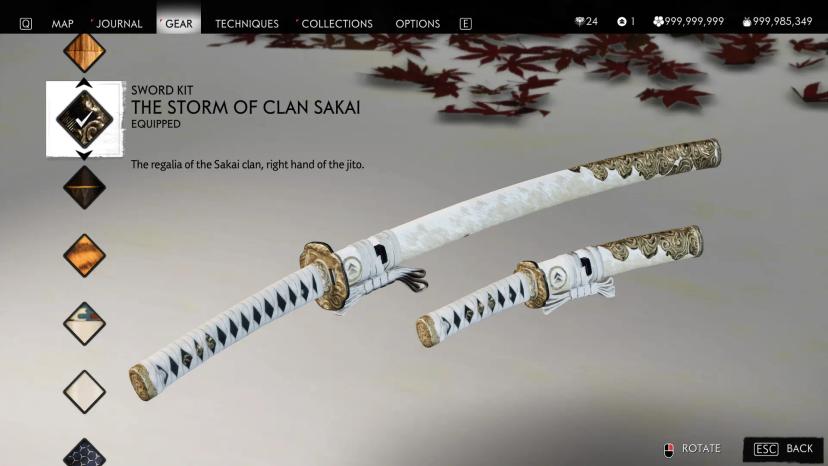 Sword Set "Gilded Peaks" addon
