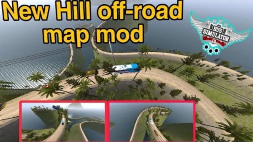 Hill Off-Road BUSSID Map Mod addon