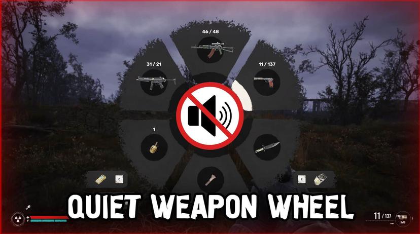 Бесшумное оружейное колесо addon