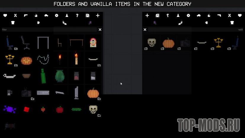 "Sorted Furniture Category" mod addon
