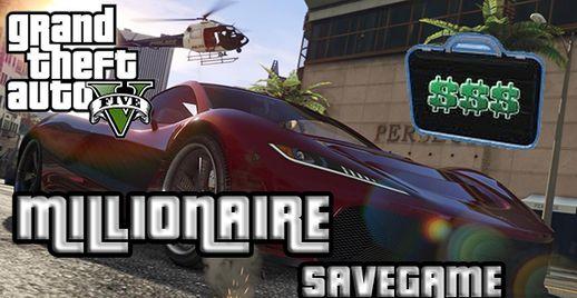 GTA V PC Millionaire Save addon