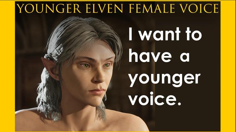 Younger Elven Female Voice addon