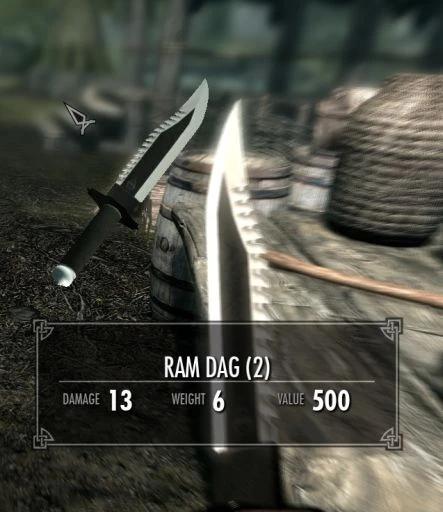 Rambo style survival knife addon