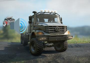 Мод Звук двигателя для Mercedes-Benz Zetros версия 1.0 для SnowRunner (v16.0) addon