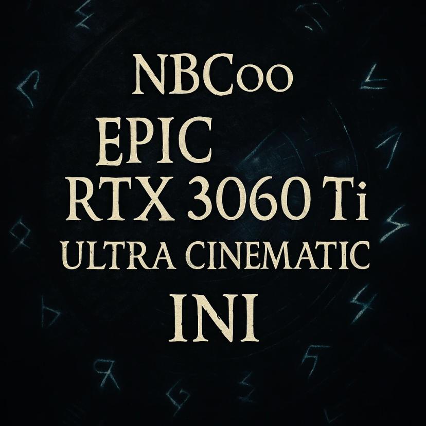 Epic RTX 3060 Ti Ultra Cinematic INI addon