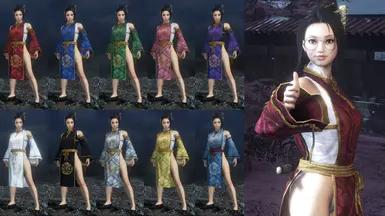 Onmyo Hunting Dress (Torso and Legs)/Mod addon