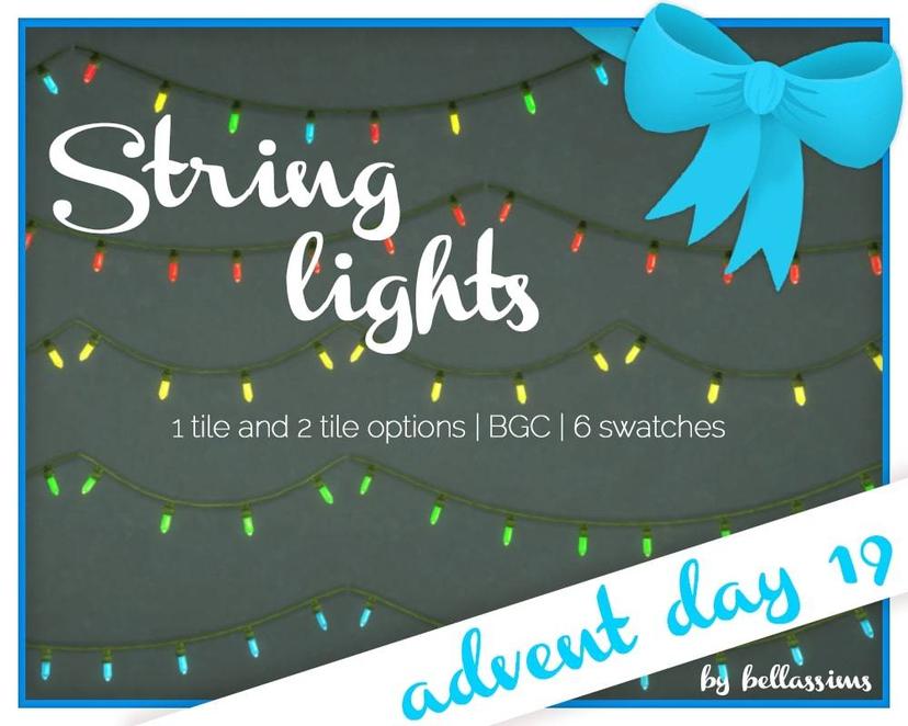 New Year's garland "String Lights" addon