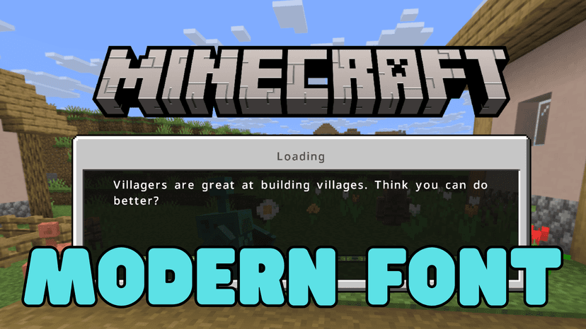 Modern Font Texture Pack addon