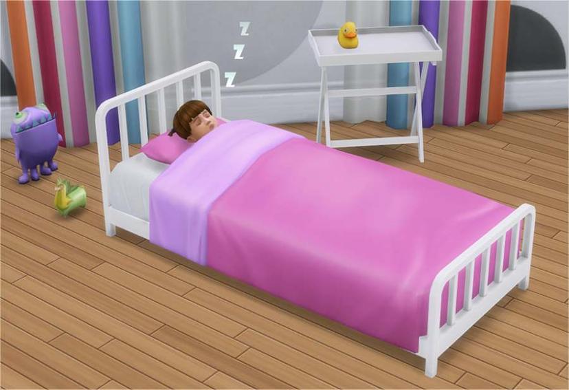 Bed "Toddler Metal Bed Frame & Mattress" addon