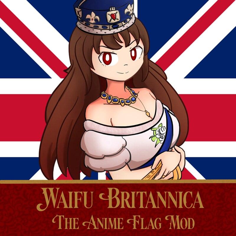 Waifu Britannica - animated flag mode. addon