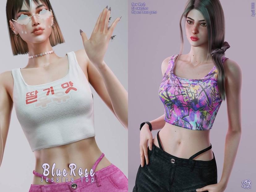 Top "jessica crop top" addon