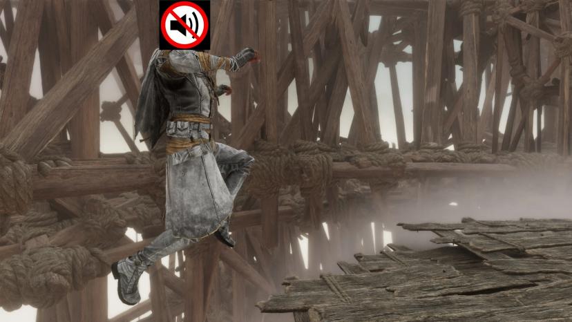 No jumping, grunting or heavy breathing addon