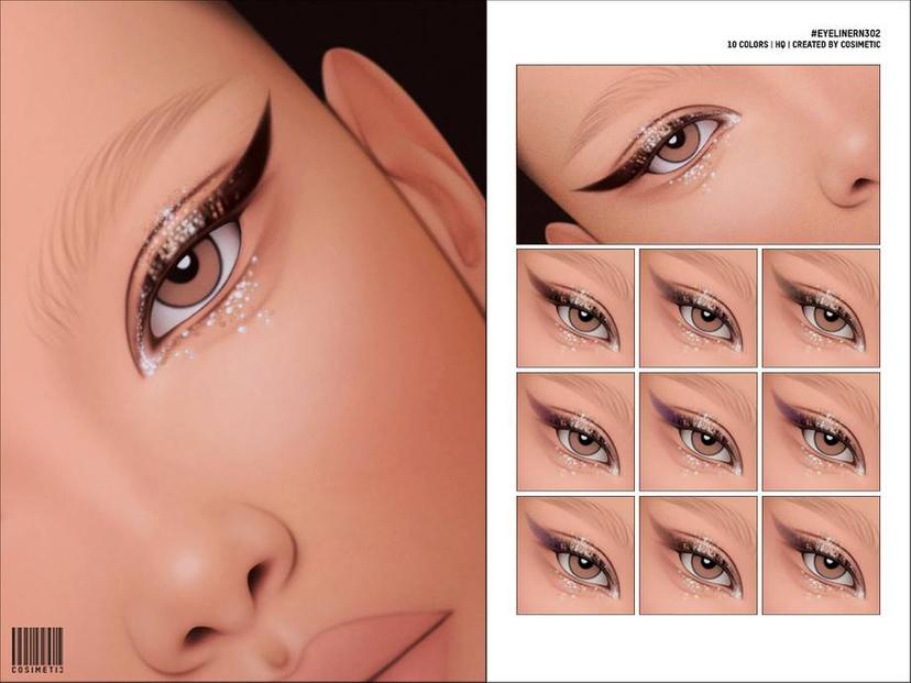 Eye makeup "Glitter Eyeliner N302" addon
