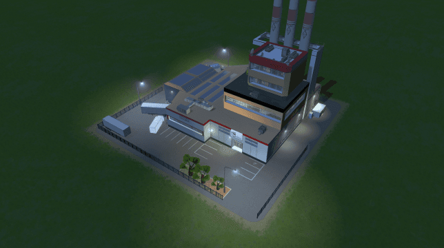 Gasoline power plant (high technology) addon