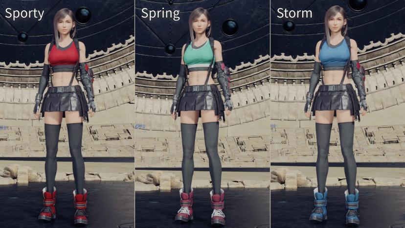 Tifa Outfits Recolors Mod addon
