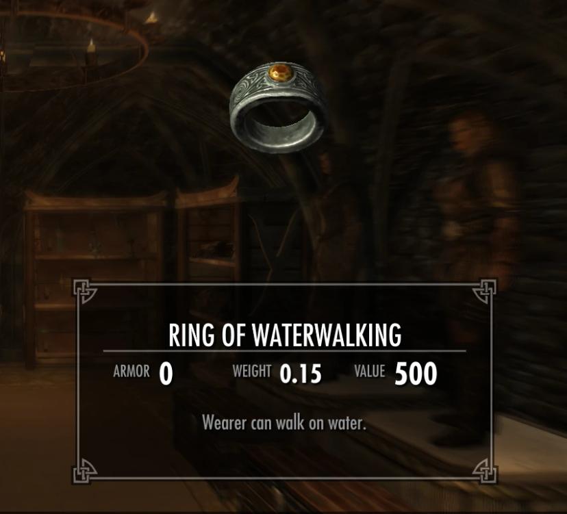 Water Walk Ring and Water Walk Spell addon