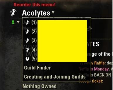 Переформирование гильдии Долгубона addon