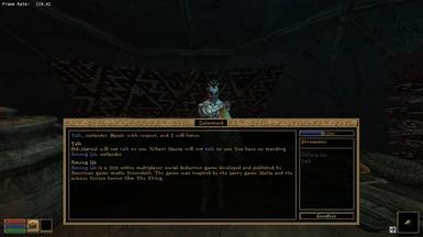 El tema del diálogo es "Entre nosotros". addon