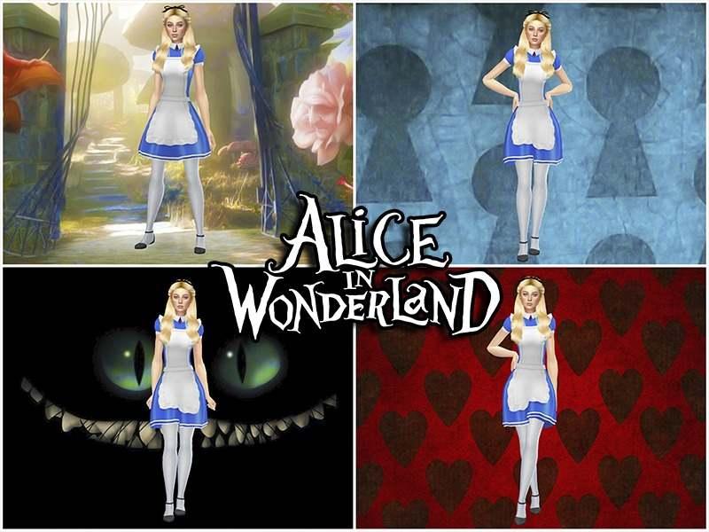 Набор фонов для CAS "Alice in Wonderland CAS Backgrounds" addon