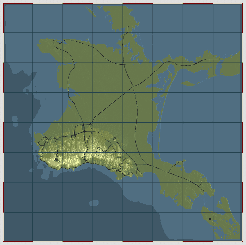 Crimea (clean map with roads) addon