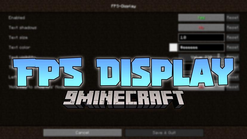 FPS - display mod (1.19) - display FPS in real time addon