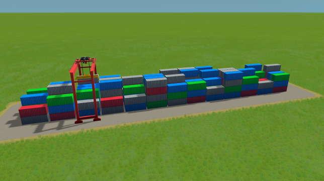 Park: Container Pier and Transporter 15×3 addon
