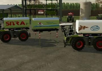 Fluid reservoir mod for CLAAS Saddletrac addon