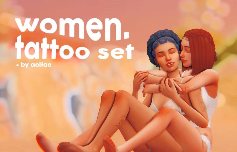 Тату сет "WOMEN. A TATTOO SET" addon