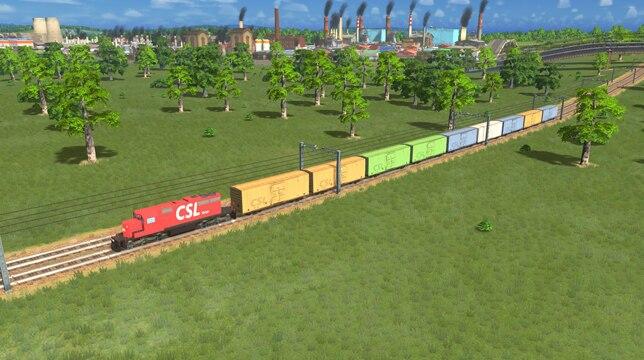 US SD40-2 с крытыми вагонами addon