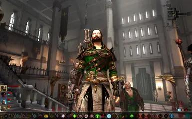 Vagabond in green armor addon