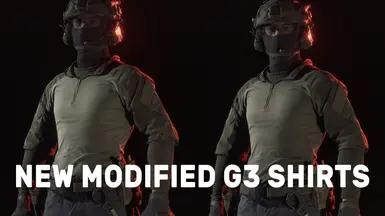 новые модифицированные футболки G3 addon