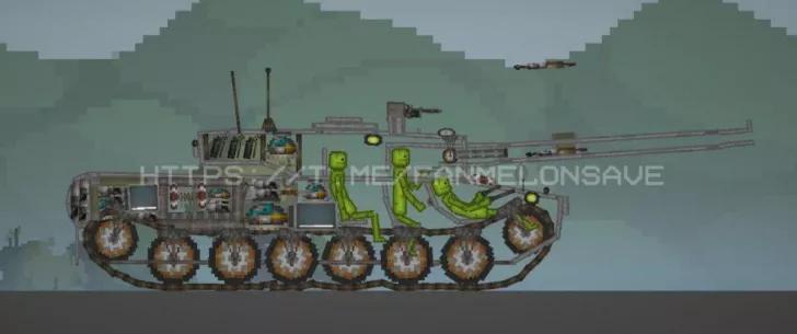 Leopard 2 Tank and its Shell for Melon Playground addon