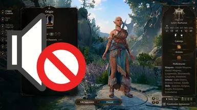 There is no music when creating a character. addon