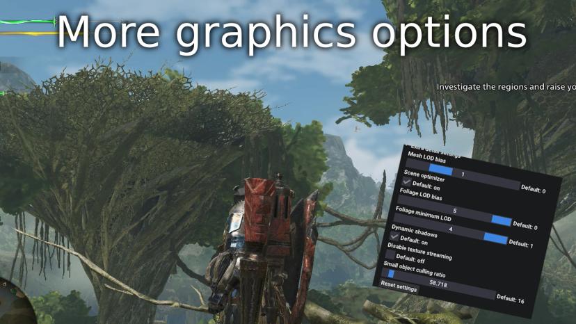 More graphic options addon