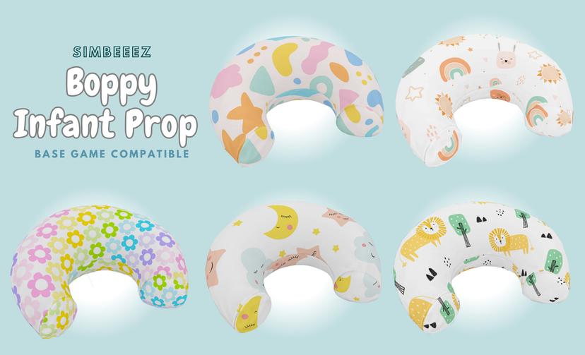 Детская подушка для CAS "Boppy Pillow Infant CAS Prop" для Sims 4 addon