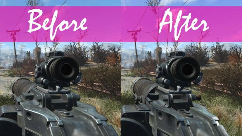 Thinner assault rifle barrel addon