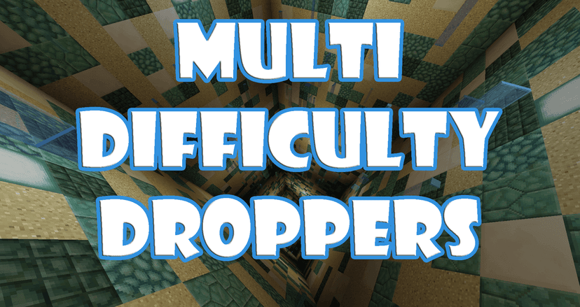 Multi Difficulty Droppers | Map for Minecraft addon