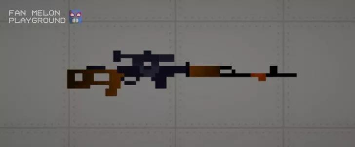 Hunting Rifle with Optical Sight for Melon Playground addon