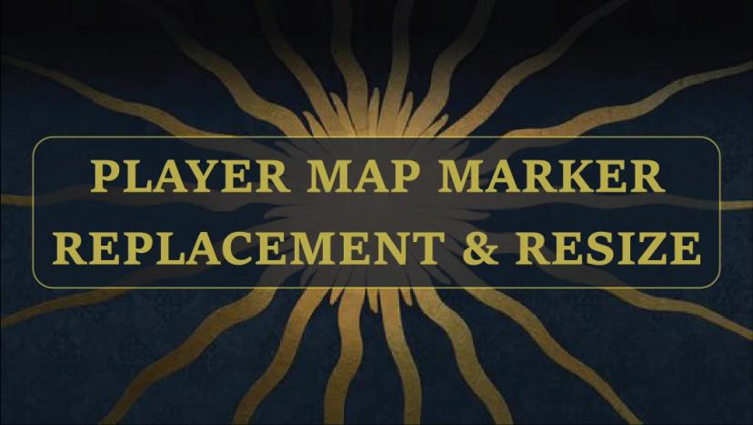 Change the scale and replace the player map marker addon
