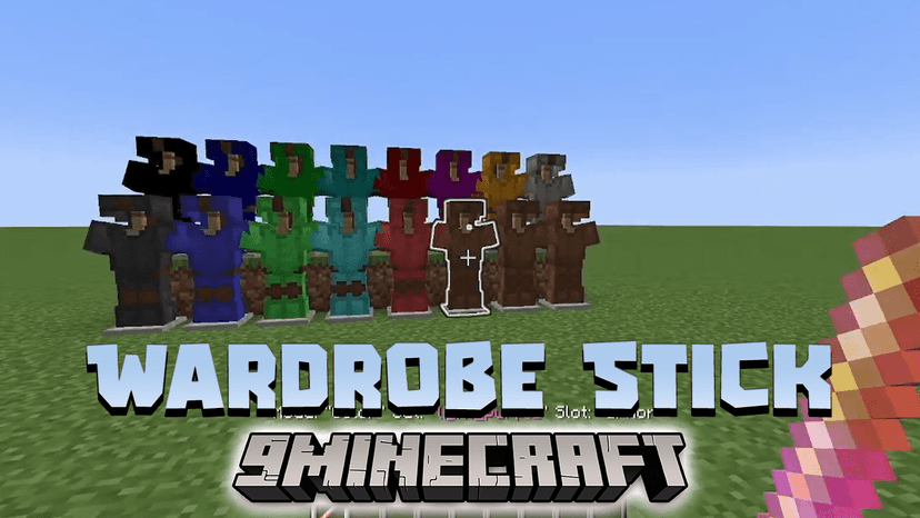 Wardrobe Stick Datapack (1.20.2, 1.19.4) - quickly dress up your loved ones! addon