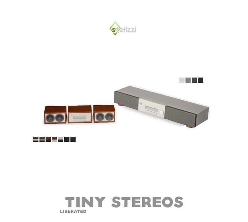 TINY STEREOS stereo system for Sims 4. addon