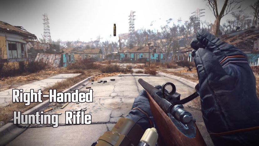 Right handed hunting rifle mod addon