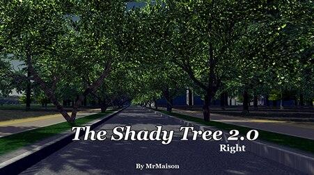 Shady tree on the right addon