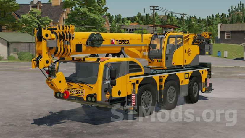 Mod Terex 3 axle crane addon