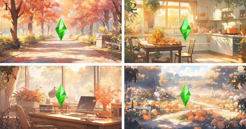 Set of autumn backgrounds for loading screen addon