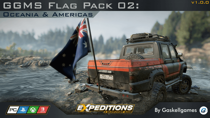 GGMS Flag Pack 02: Oceania and America addon