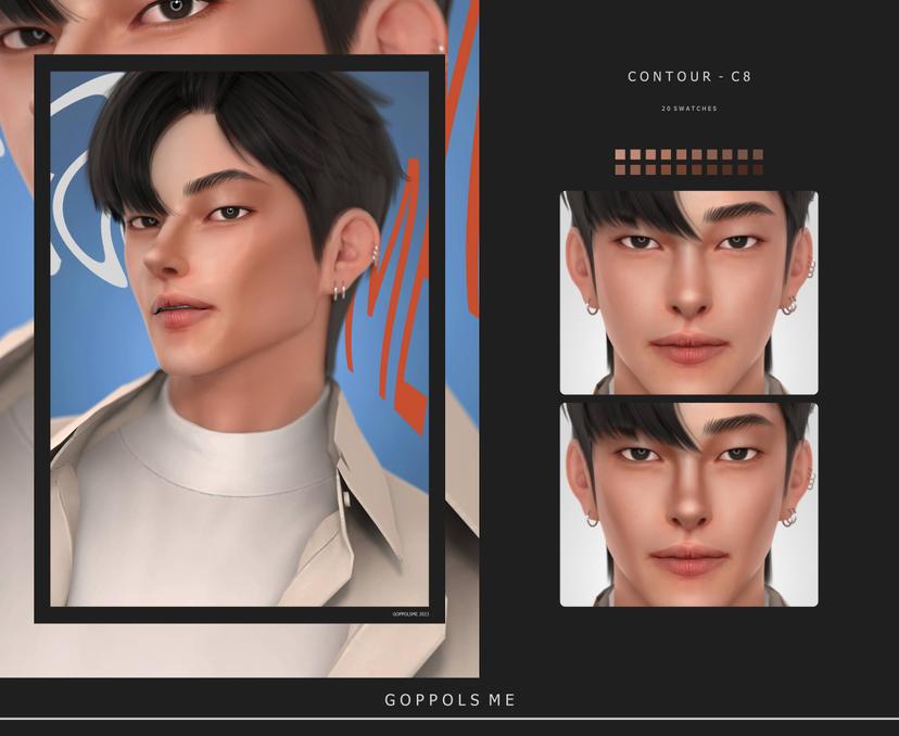 Контур для лица "Face Contour C8" addon