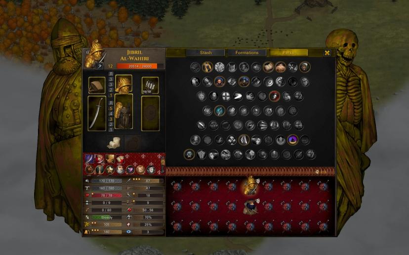 User interface made of steel and stone addon